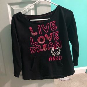 AEROPOSTALE SLIGHTLY CROPPED SWEATSHIRT